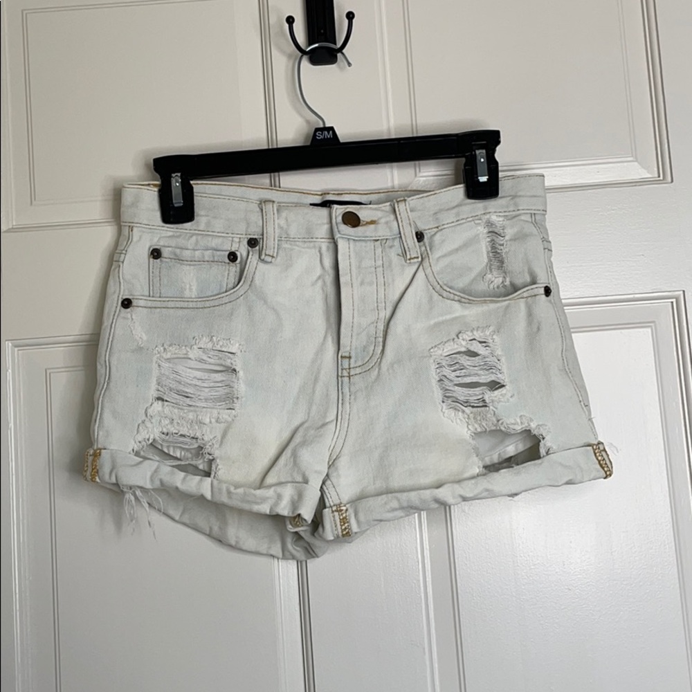 Denim shorts